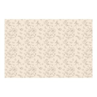 Blomster Engangsdug Beige