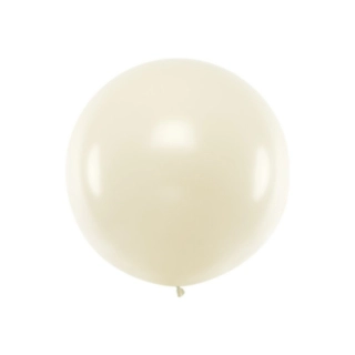 Stor Rund Ballon Metallisk Perle