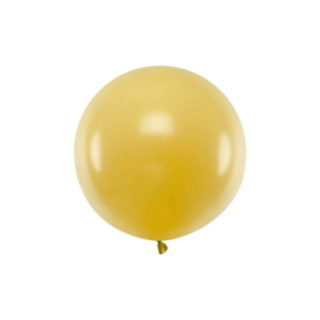 Stor Rund Ballon Metallisk Guld
