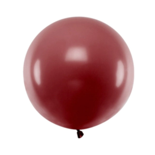 Rund Ballon Bordeauxrød 60 cm