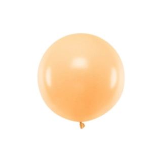 Stor Rund Ballon Lys Fersken