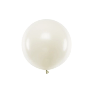 Stor Rund Ballon Pastel Creme