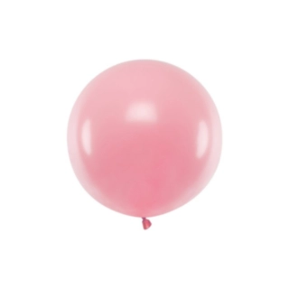 Stor Rund Ballon Pastel Lyserød