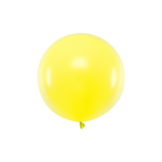 Stor Rund Ballon Lemon Gul