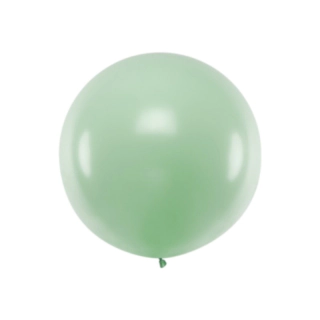 Stor Rund Ballon Pastel Pistachio