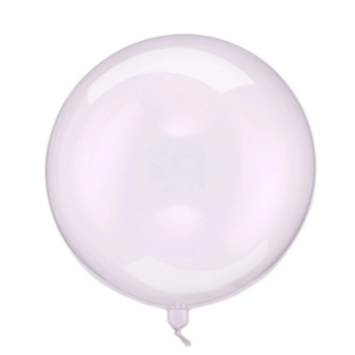 Transparent Kuglerund Ballon Lilla
