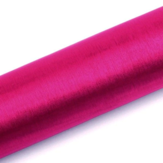 Organza Stofrulle Hot Pink