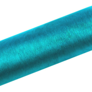 Organza Stofrulle Turkis