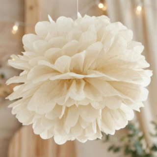 Pompom Cremehvid