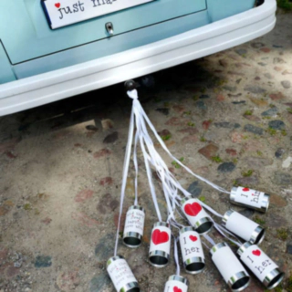 Bryllupsdåser Til Bilen