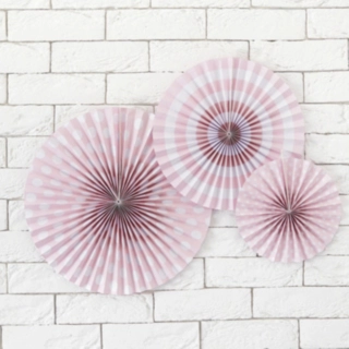 Mønstrede Rosetter Pastel Lyserød