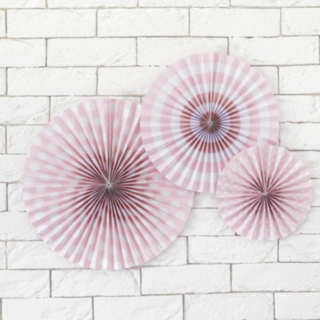 Mønstrede Rosetter Pastel Lyserød