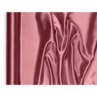 Satin Stof Bordløber Dark Pink