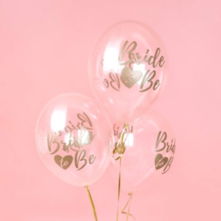 Bride To Be Balloner Guld/Klar