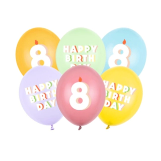 8 Års Fødselsdag Latexballoner