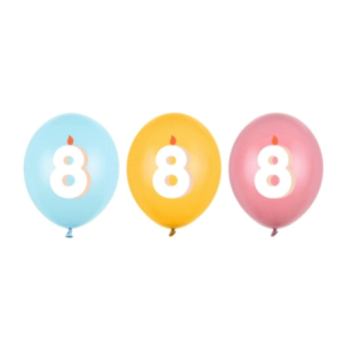 8 Års Fødselsdag Latexballoner