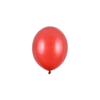 Små Balloner Metallic Poppy Red