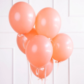 Små Latexballoner Pastel Fersken 12 cm