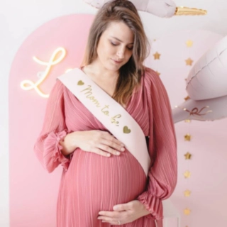 Mom To Be Skråbånd Lyserød
