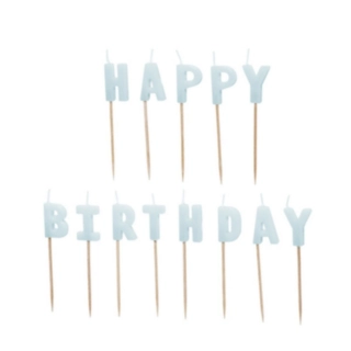 Happy Birthday Kagelys Lyseblå