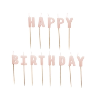 Happy Birthday Kagelys Lyserød
