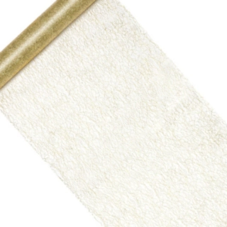 Organza Stofrulle Guld