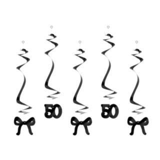 50-Års Sløjfe Swirls Sort