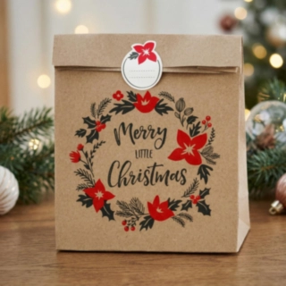 Vintage Merry Christmas Gaveposer