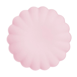 Pastel Plasttallerkener Lyserød