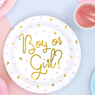 Boy or Girl Paptallerkener