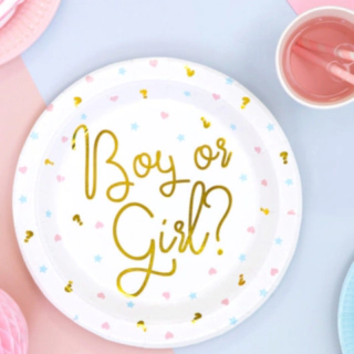 Boy or Girl Paptallerkener