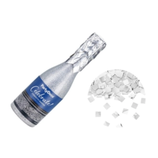 Champagne Konfettikanon Sølv