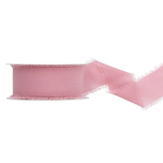 Chiffonbånd Mørk Støvet Rosa