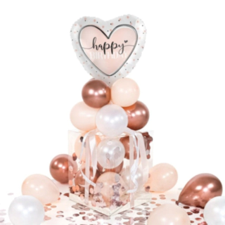 Balloha® Box Hjerte Happy Birthday