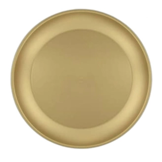 Genanvendelige Plasttallerkener Guld