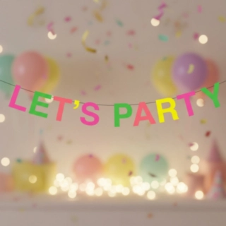 LET'S PARTY Guirlande Neon
