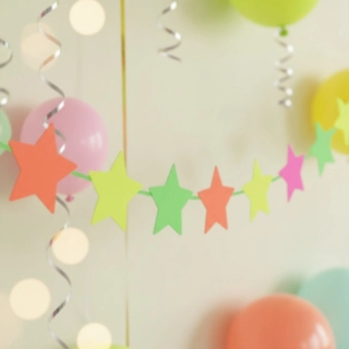 Stjerne Guirlande Neon