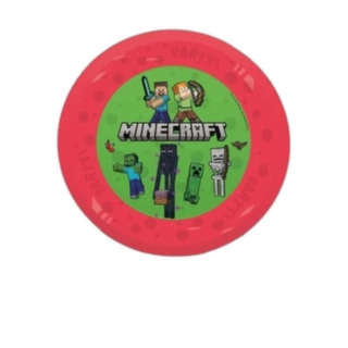 Minecraft® Genanvendelige Plasttallerkener