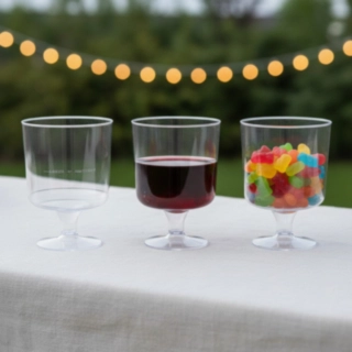 Plastik Vinglas Transparent