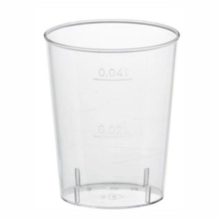 Plastik Snapsglas