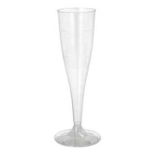 Plastik Champagneglas Transparent