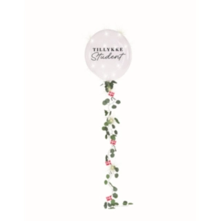 Tillykke Student LED Ballon & Ballonhale