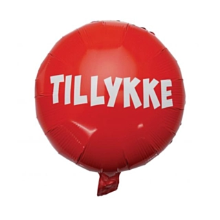 Rund Tillykke Folieballon