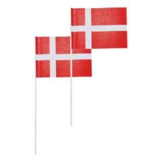 Dannebrog Papirsflag På Pind