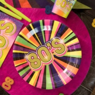 80's Paptallerkener