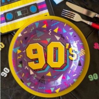 90's Paptallerkener
