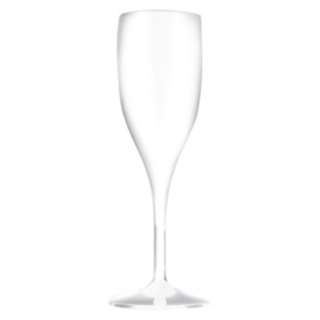 Premium Plastik Champagneglas Hvid