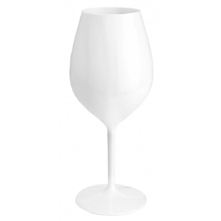Premium Plastik Vinglas Hvid