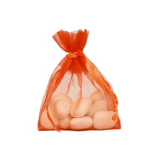 Satinbånd Organzaposer Orange