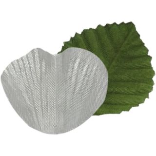 Metalliske Blade Bordpynt Grøn/Sølv